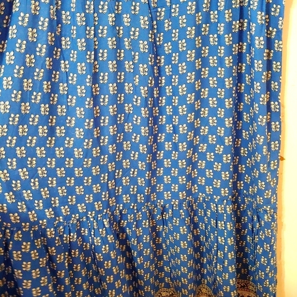 BEACH Lunch Lounge Tiered Ruffle Mini Dress in Athen Blue - Picture 7 of 13